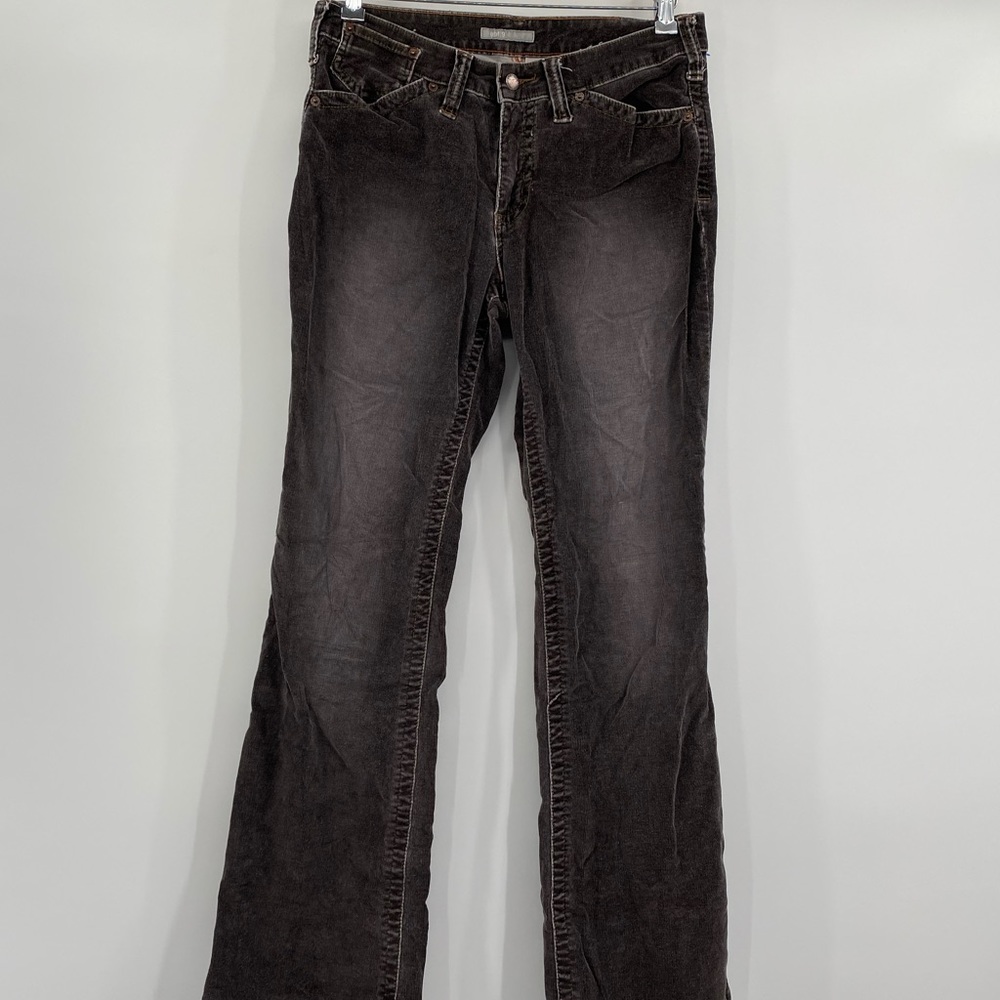 Apt 9 Boot Cut Corduroy Pants Size 8 Average Gray Brown